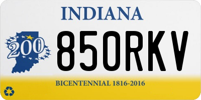IN license plate 850RKV