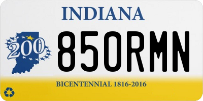 IN license plate 850RMN