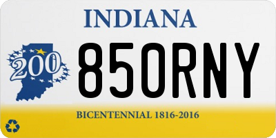 IN license plate 850RNY