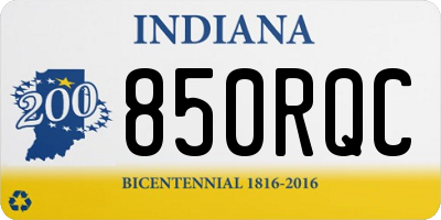 IN license plate 850RQC