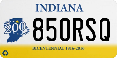 IN license plate 850RSQ