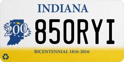 IN license plate 850RYI