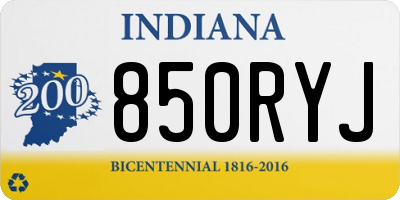 IN license plate 850RYJ