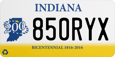 IN license plate 850RYX