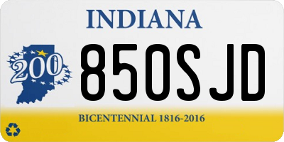IN license plate 850SJD