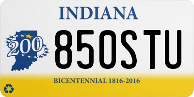 IN license plate 850STU