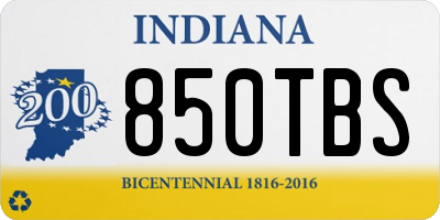 IN license plate 850TBS