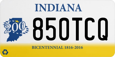 IN license plate 850TCQ