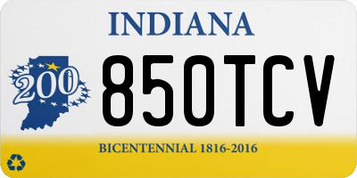IN license plate 850TCV