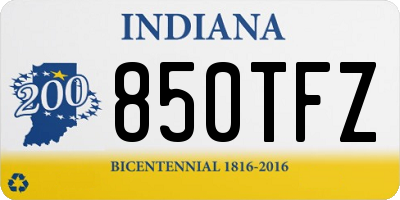 IN license plate 850TFZ