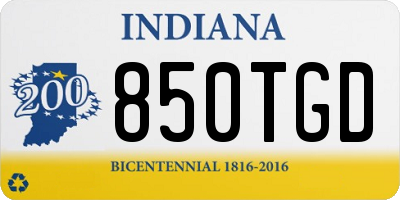 IN license plate 850TGD
