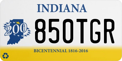 IN license plate 850TGR