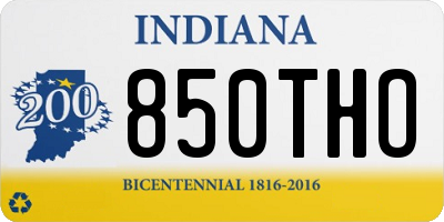 IN license plate 850THO