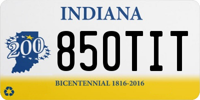IN license plate 850TIT