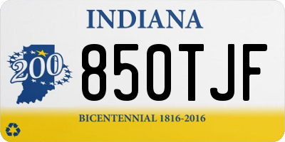 IN license plate 850TJF