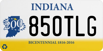 IN license plate 850TLG