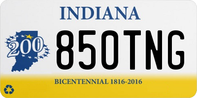 IN license plate 850TNG