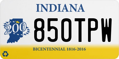 IN license plate 850TPW
