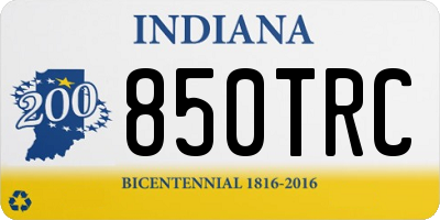 IN license plate 850TRC