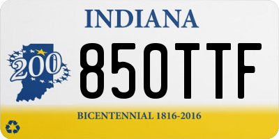 IN license plate 850TTF
