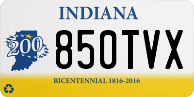 IN license plate 850TVX