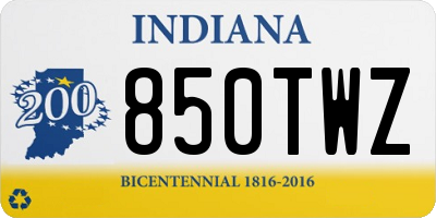 IN license plate 850TWZ
