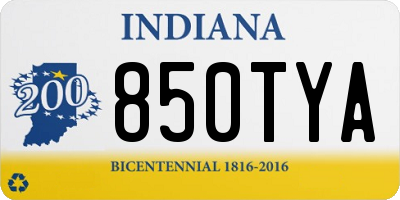 IN license plate 850TYA