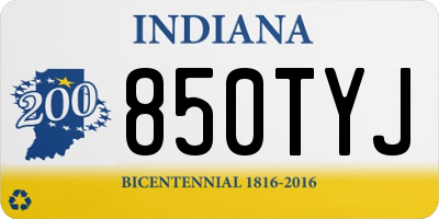 IN license plate 850TYJ