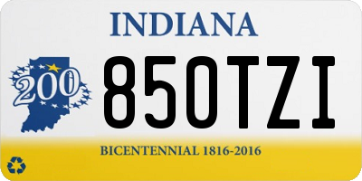IN license plate 850TZI