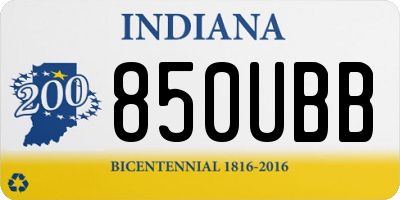 IN license plate 850UBB