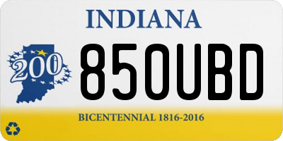 IN license plate 850UBD