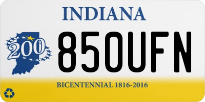 IN license plate 850UFN