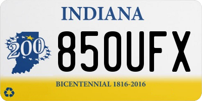 IN license plate 850UFX