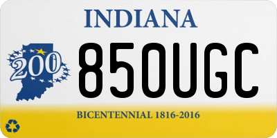 IN license plate 850UGC