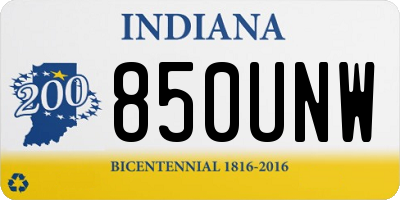 IN license plate 850UNW