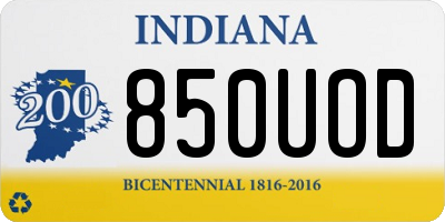 IN license plate 850UOD