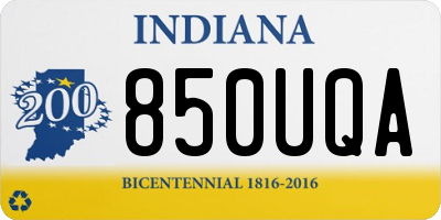 IN license plate 850UQA