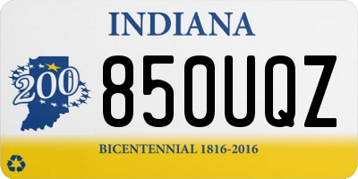IN license plate 850UQZ