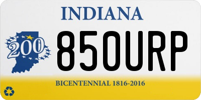 IN license plate 850URP