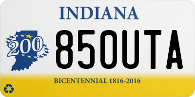 IN license plate 850UTA