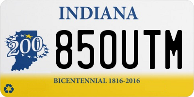 IN license plate 850UTM