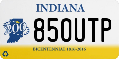 IN license plate 850UTP
