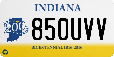 IN license plate 850UVV