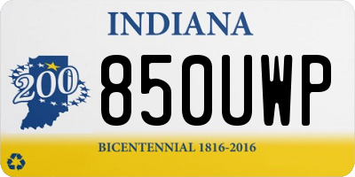 IN license plate 850UWP