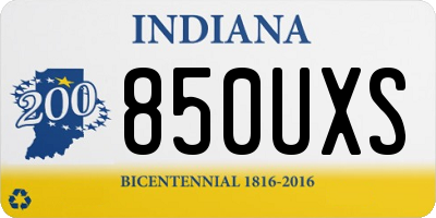 IN license plate 850UXS