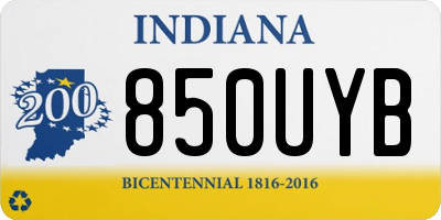 IN license plate 850UYB