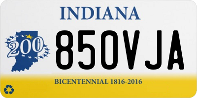 IN license plate 850VJA