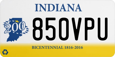 IN license plate 850VPU