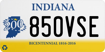 IN license plate 850VSE