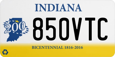 IN license plate 850VTC